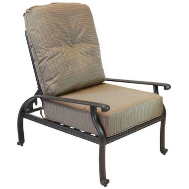 Adjustable patio discount chair with ottoman